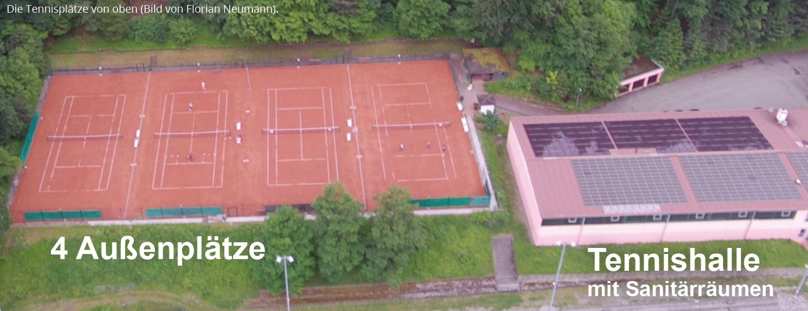 tennisanlage von oben